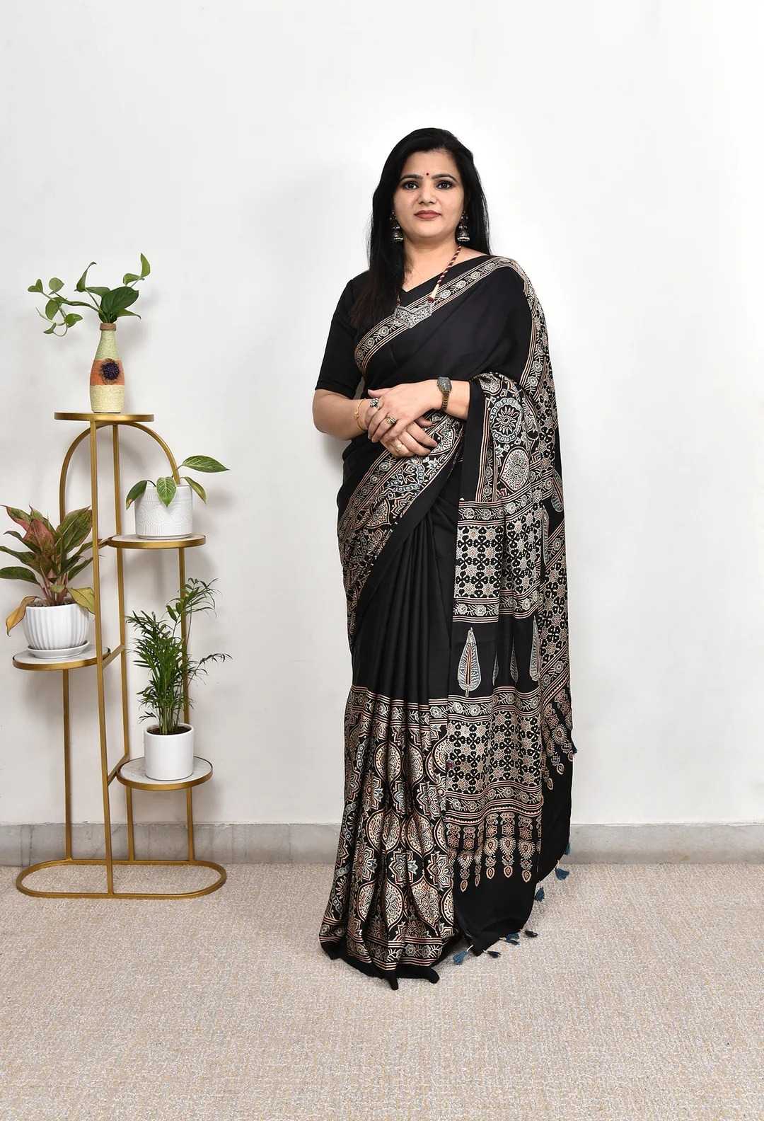 Satin Gajji Modal Saree