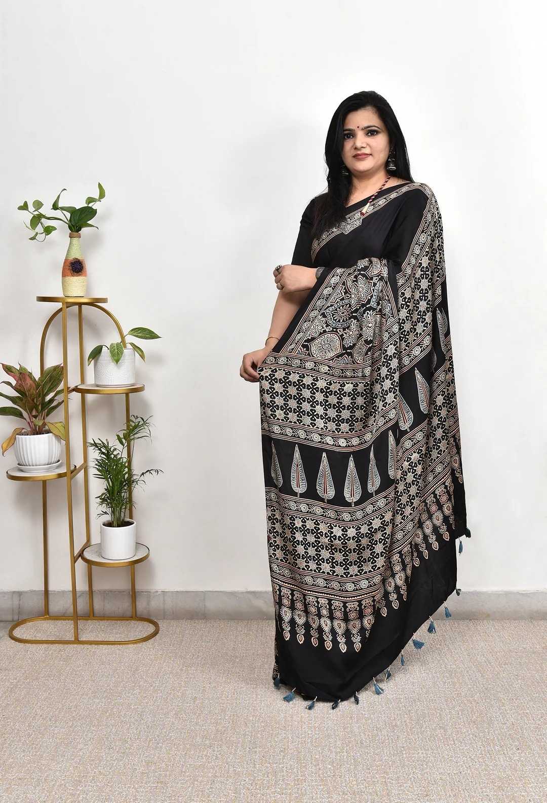 Satin Gajji Modal Saree