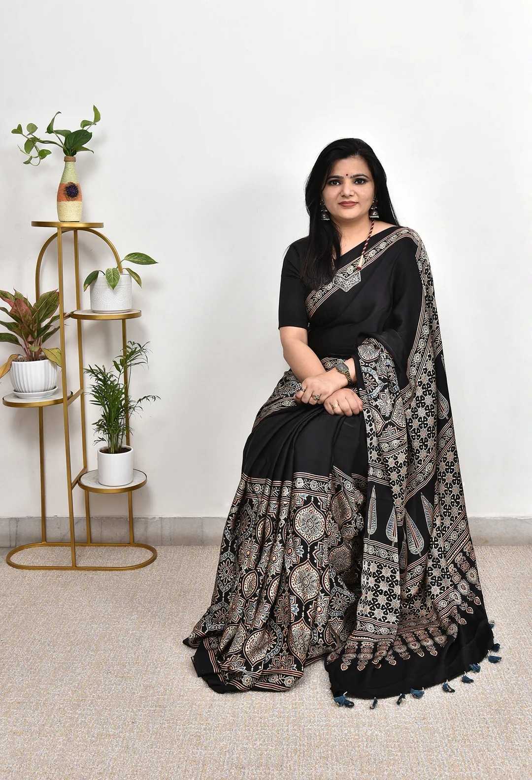 Satin Gajji Modal Saree