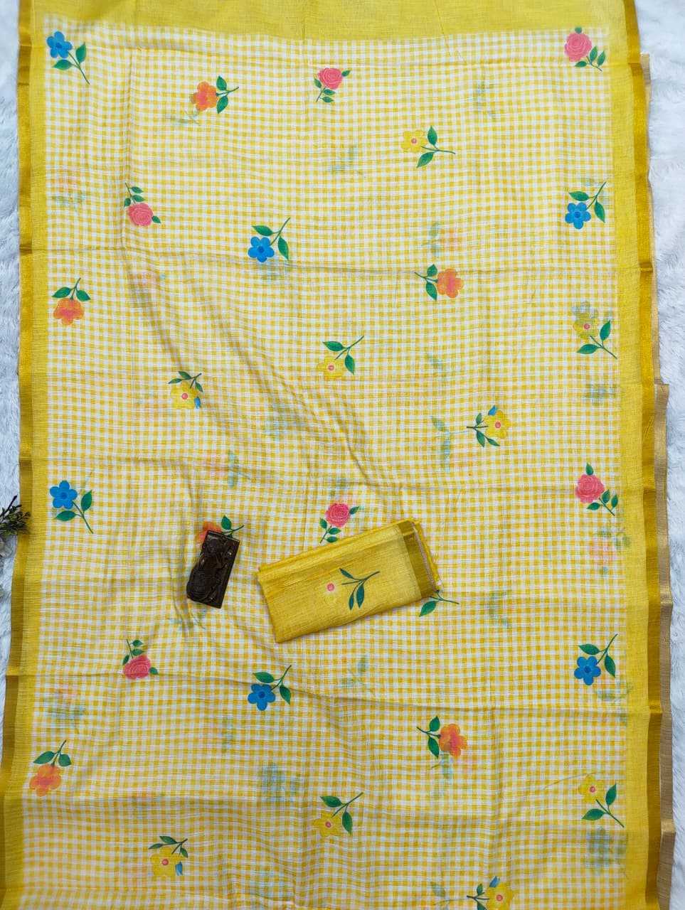 Linen Printed Saree