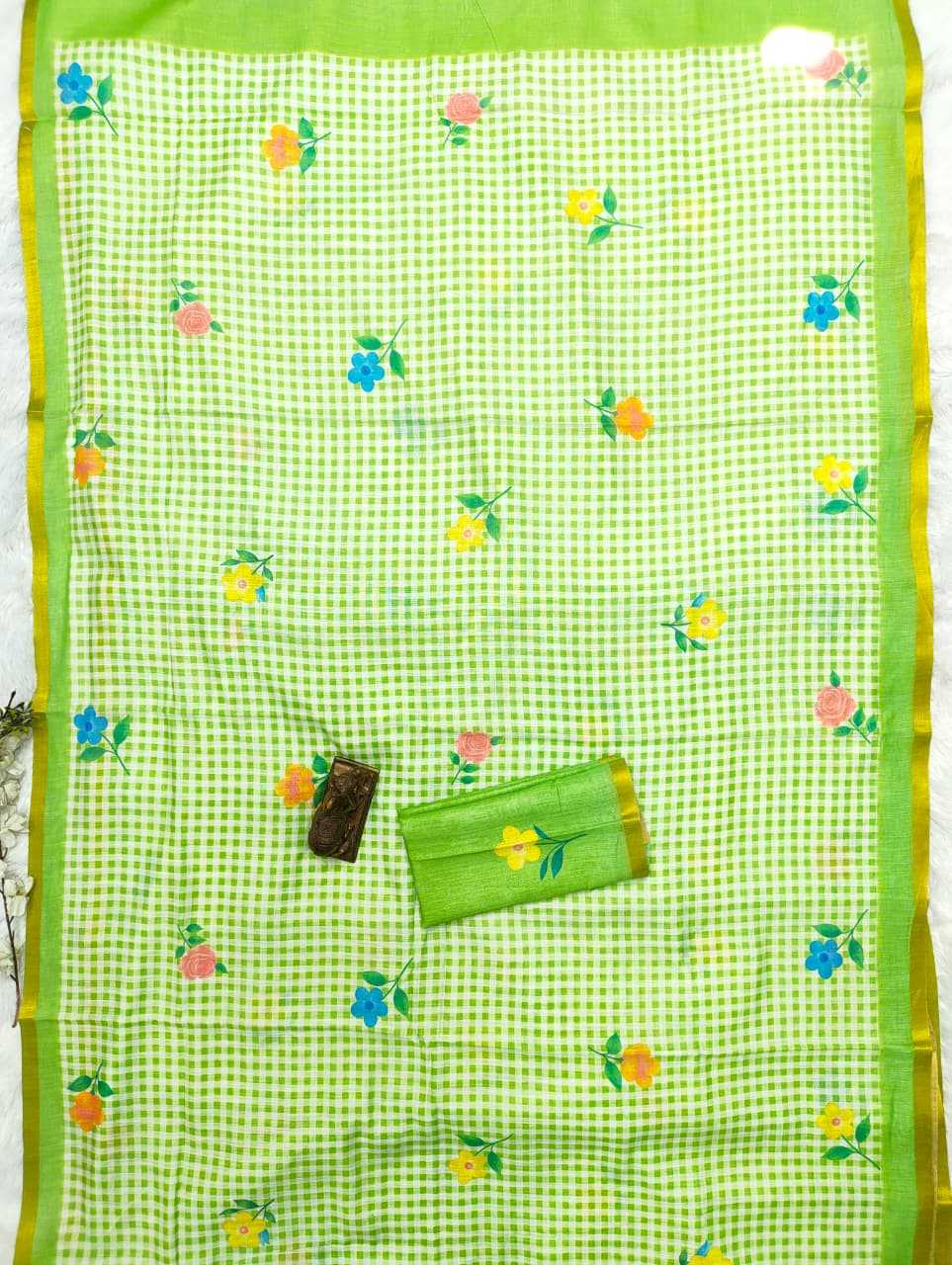 Linen Printed Saree