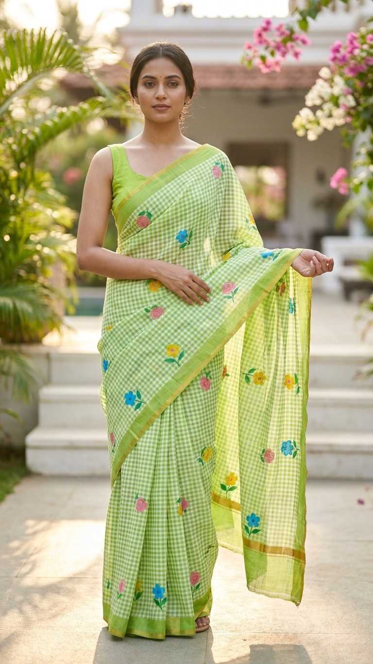 Linen Printed Saree