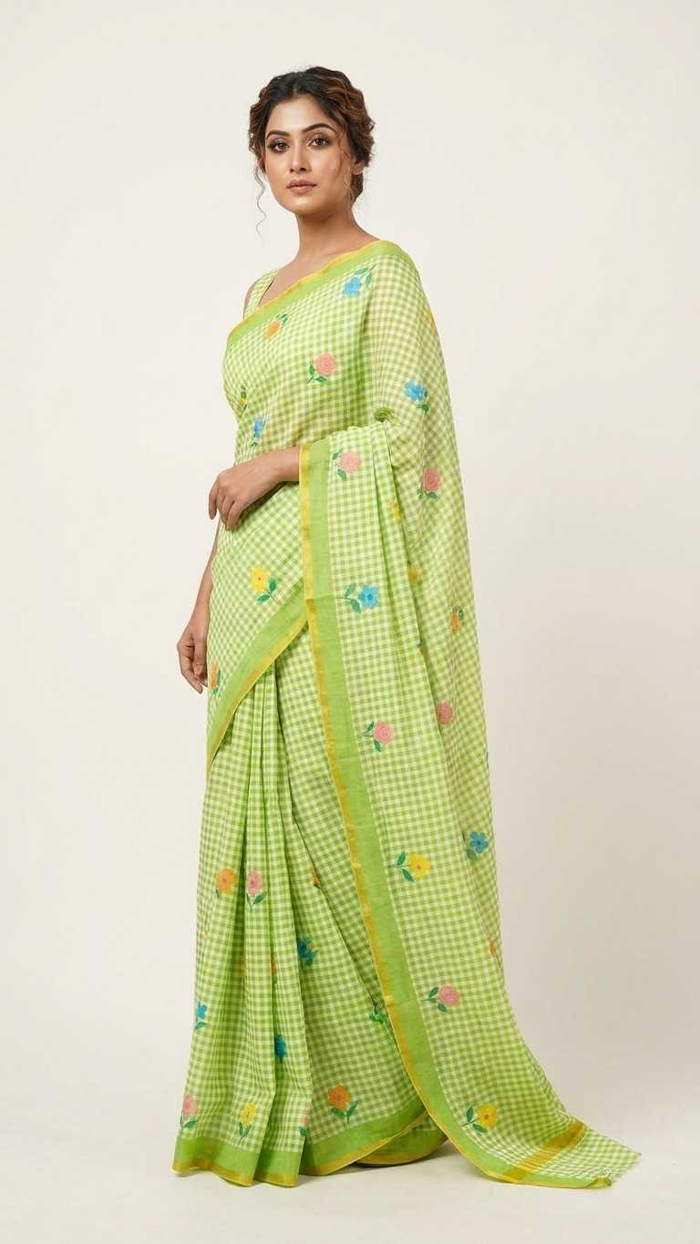 Linen Printed Saree