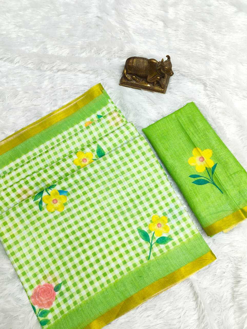 Linen Printed Saree