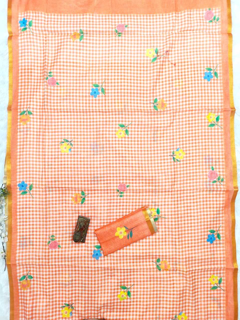 Linen Printed Saree