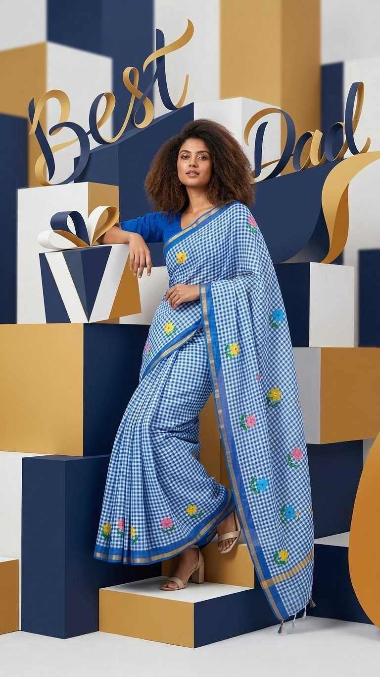 Linen Printed Saree