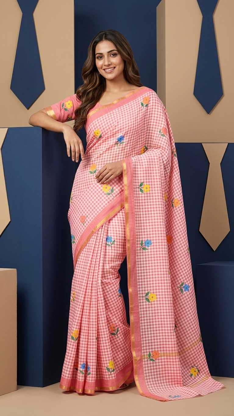 Linen Printed Saree