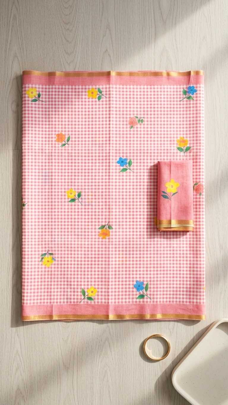 Linen Printed Saree