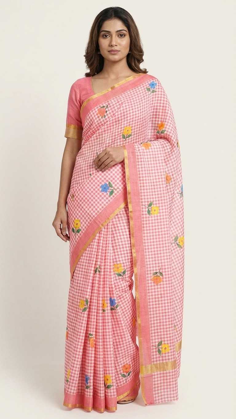 Linen Printed Saree