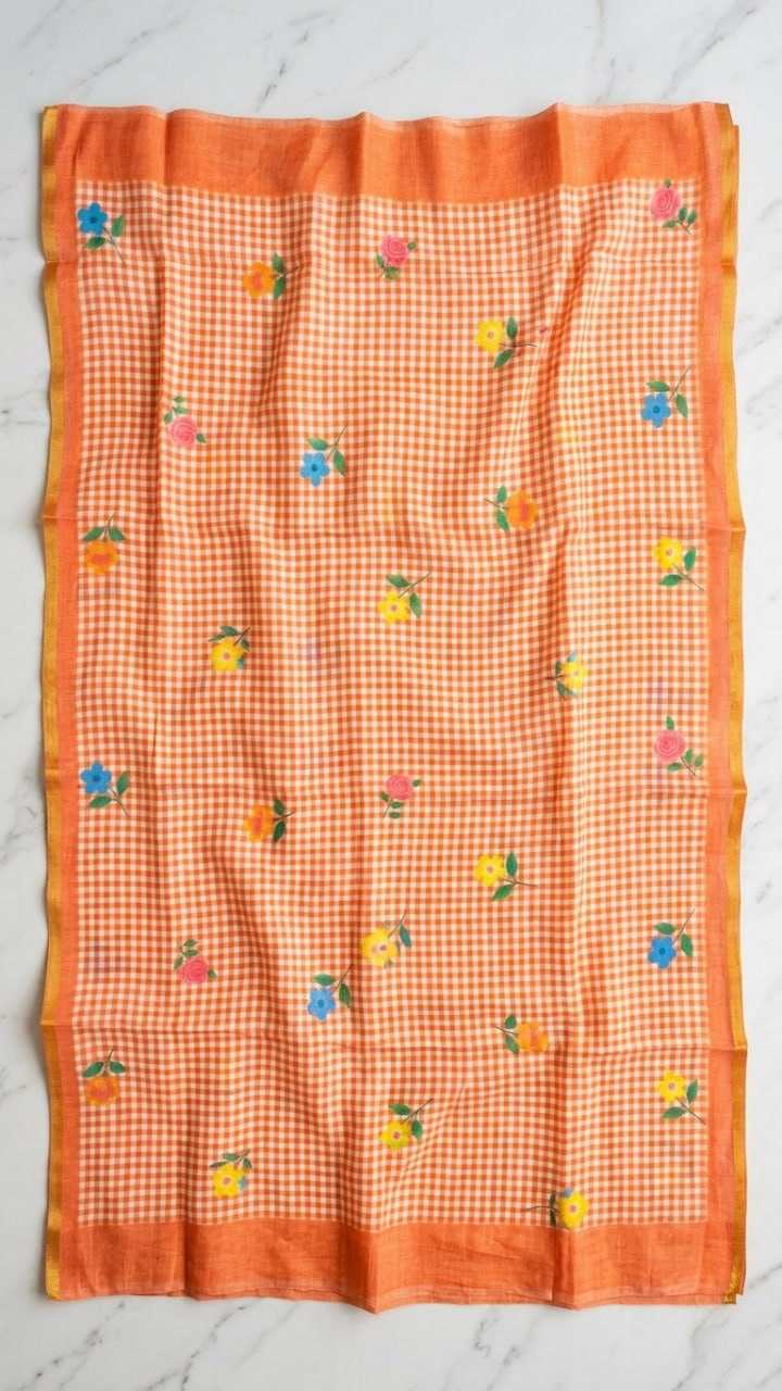 Linen Printed Saree