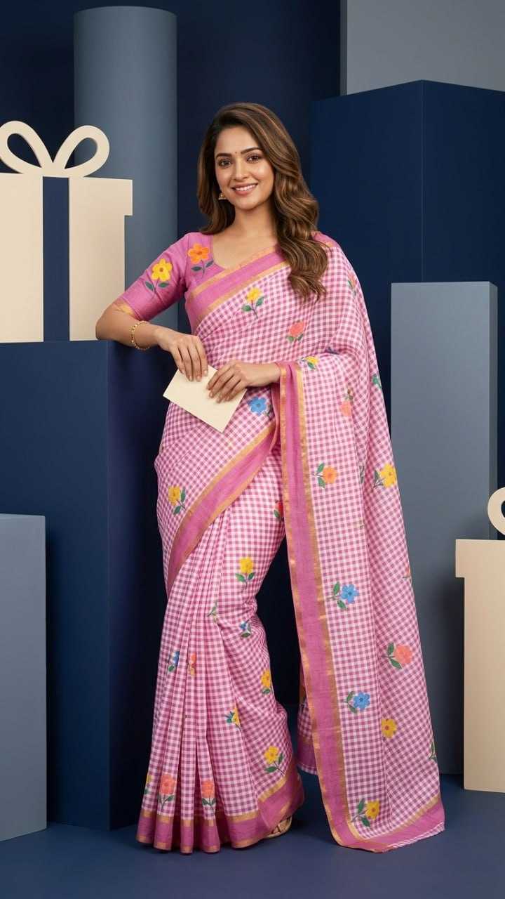 Linen Printed Saree