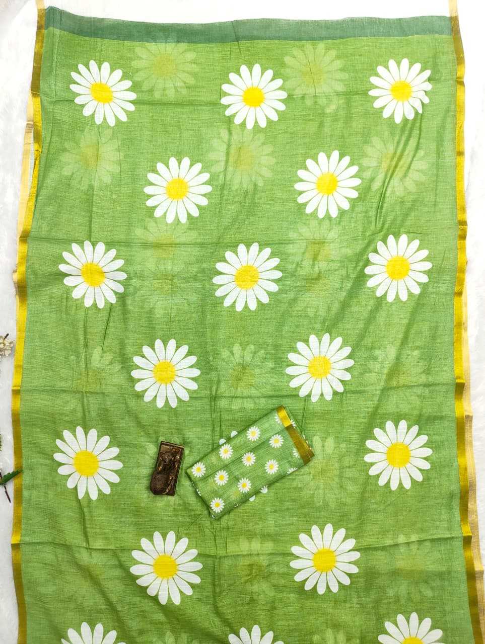 Linen Printed Saree