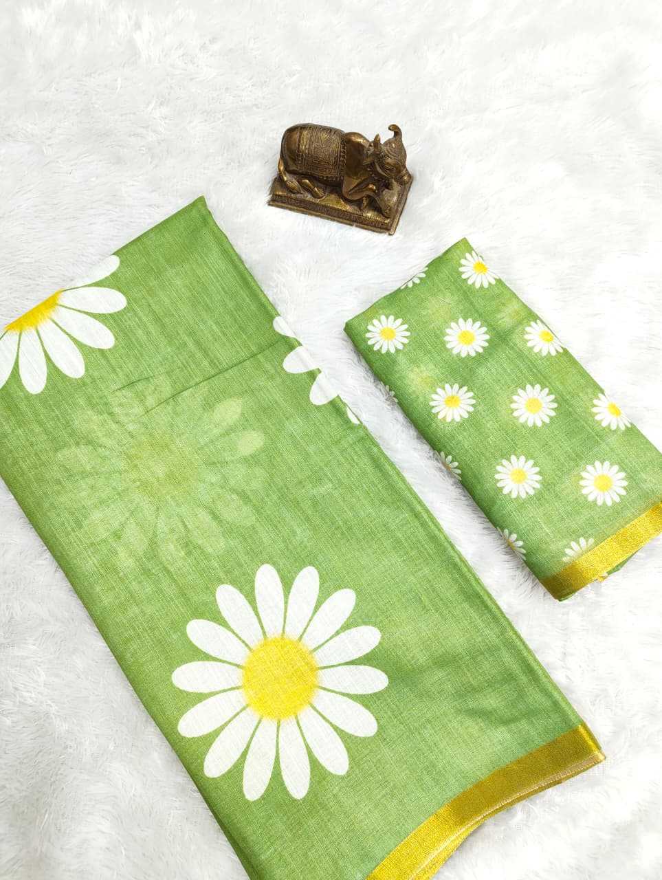 Linen Printed Saree