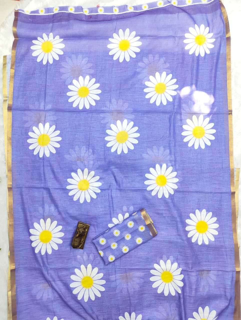 Linen Printed Saree