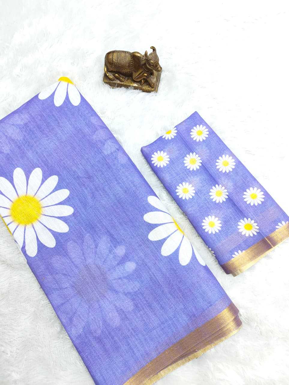 Linen Printed Saree
