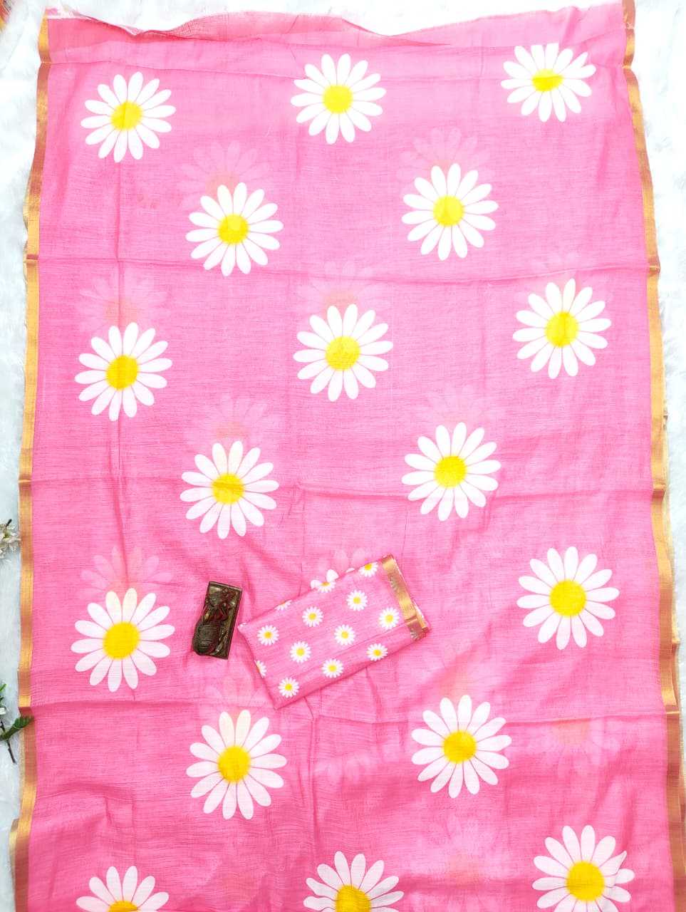 Linen Printed Saree