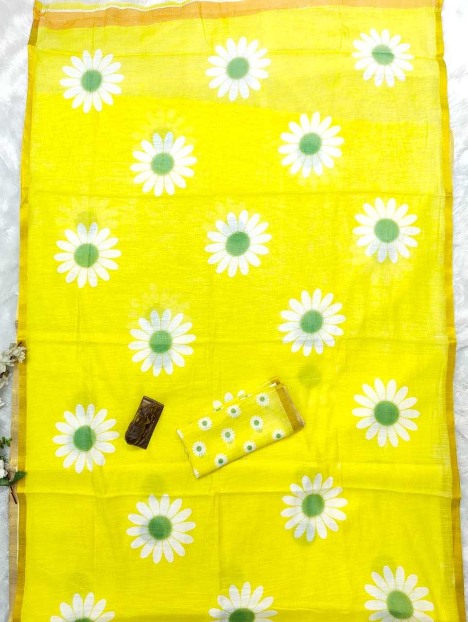 Linen Printed Saree