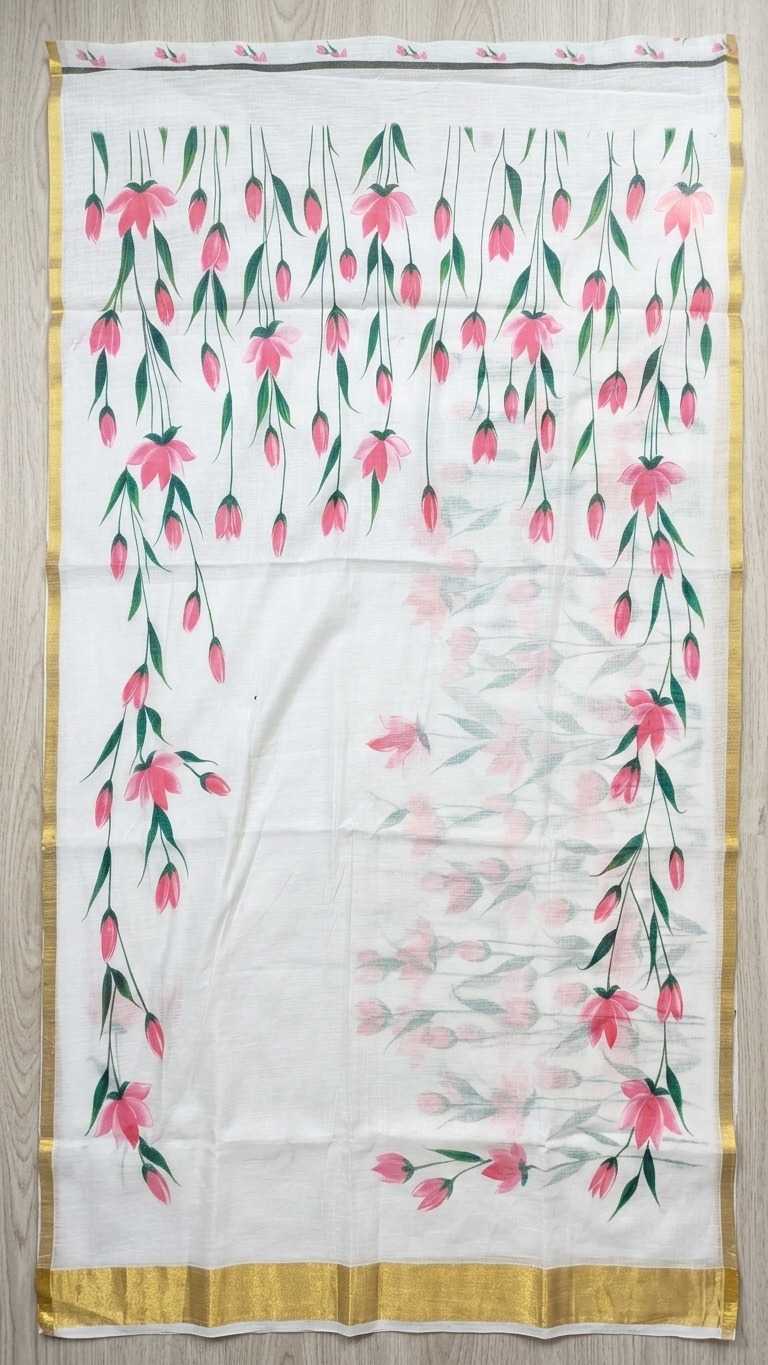 Linen Printed Saree