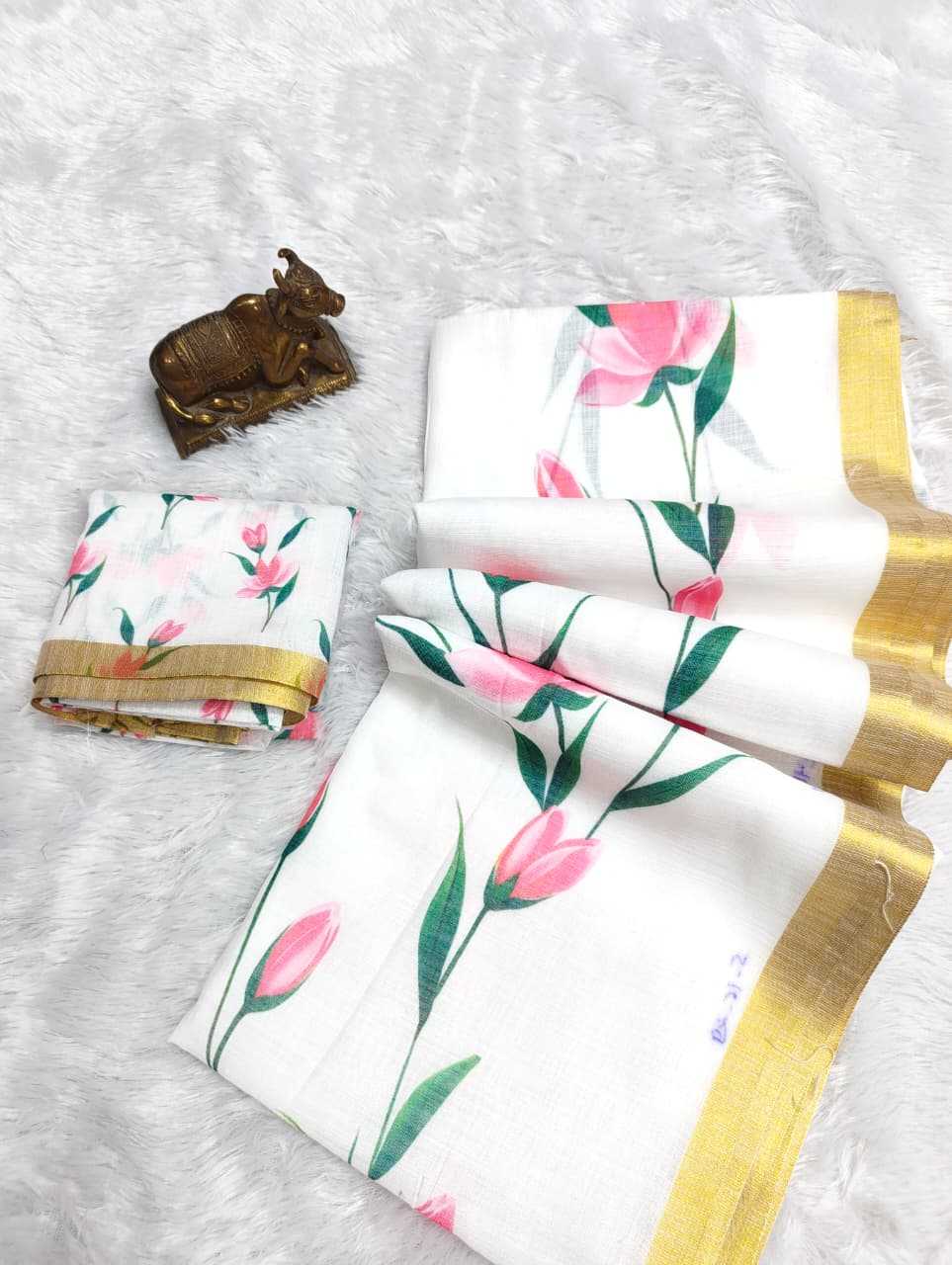 Linen Printed Saree