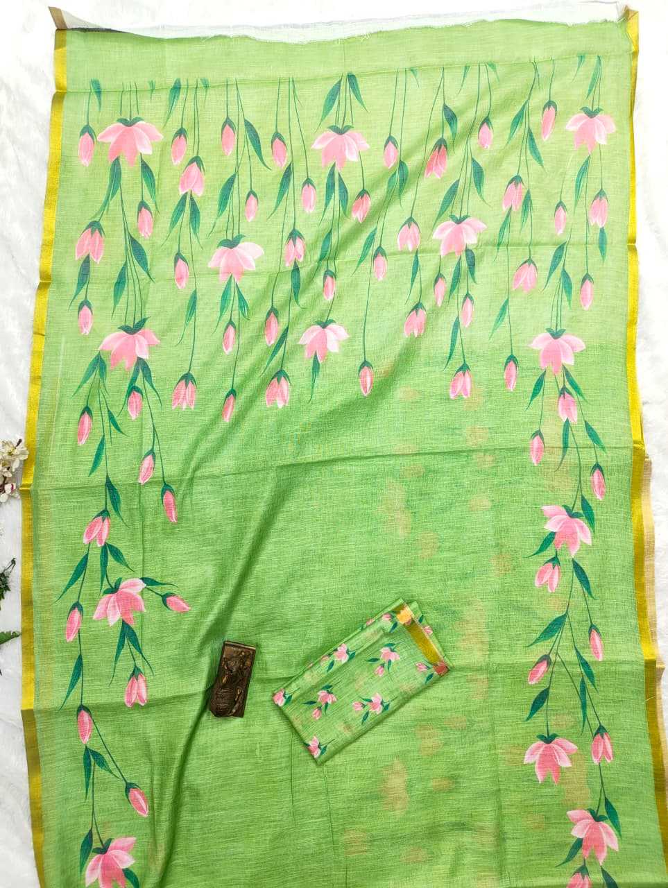 Linen Printed Saree
