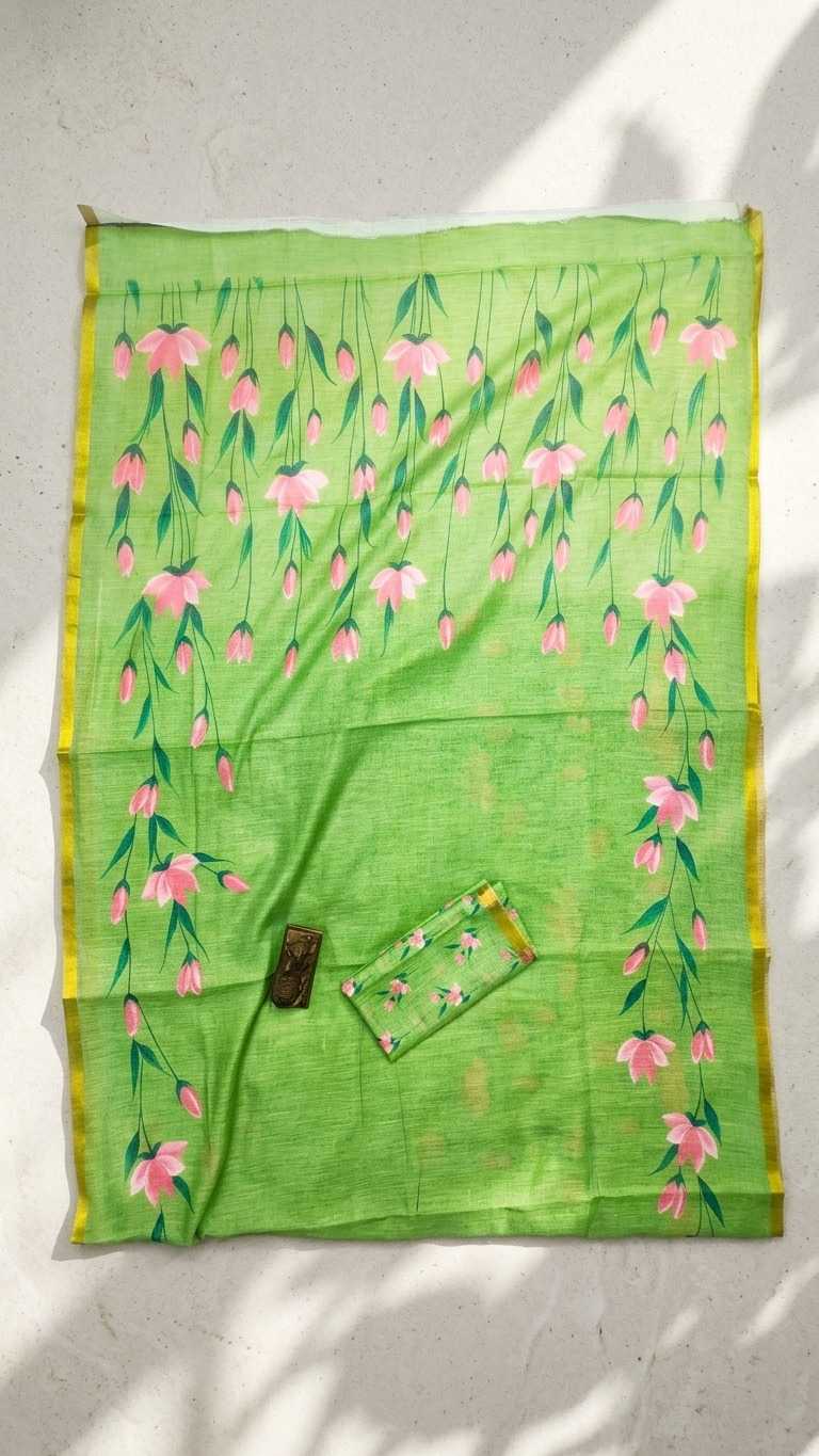 Linen Printed Saree