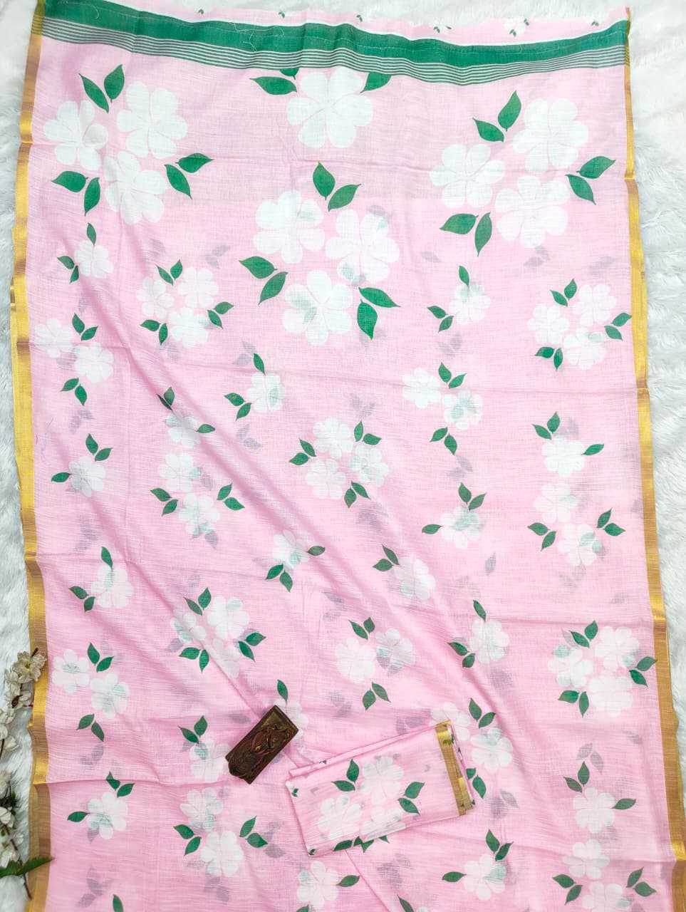 Linen Printed Saree