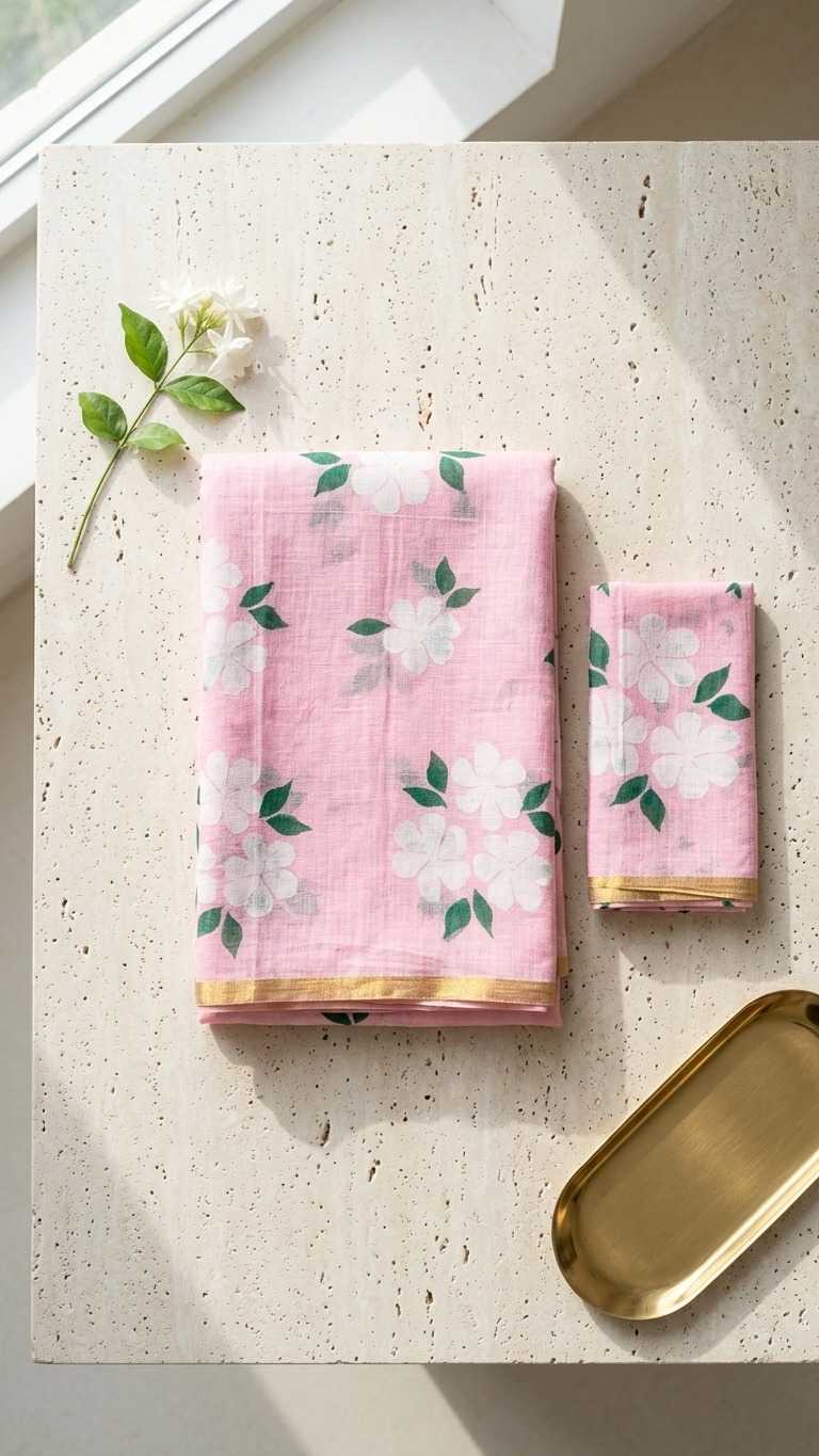 Linen Printed Saree