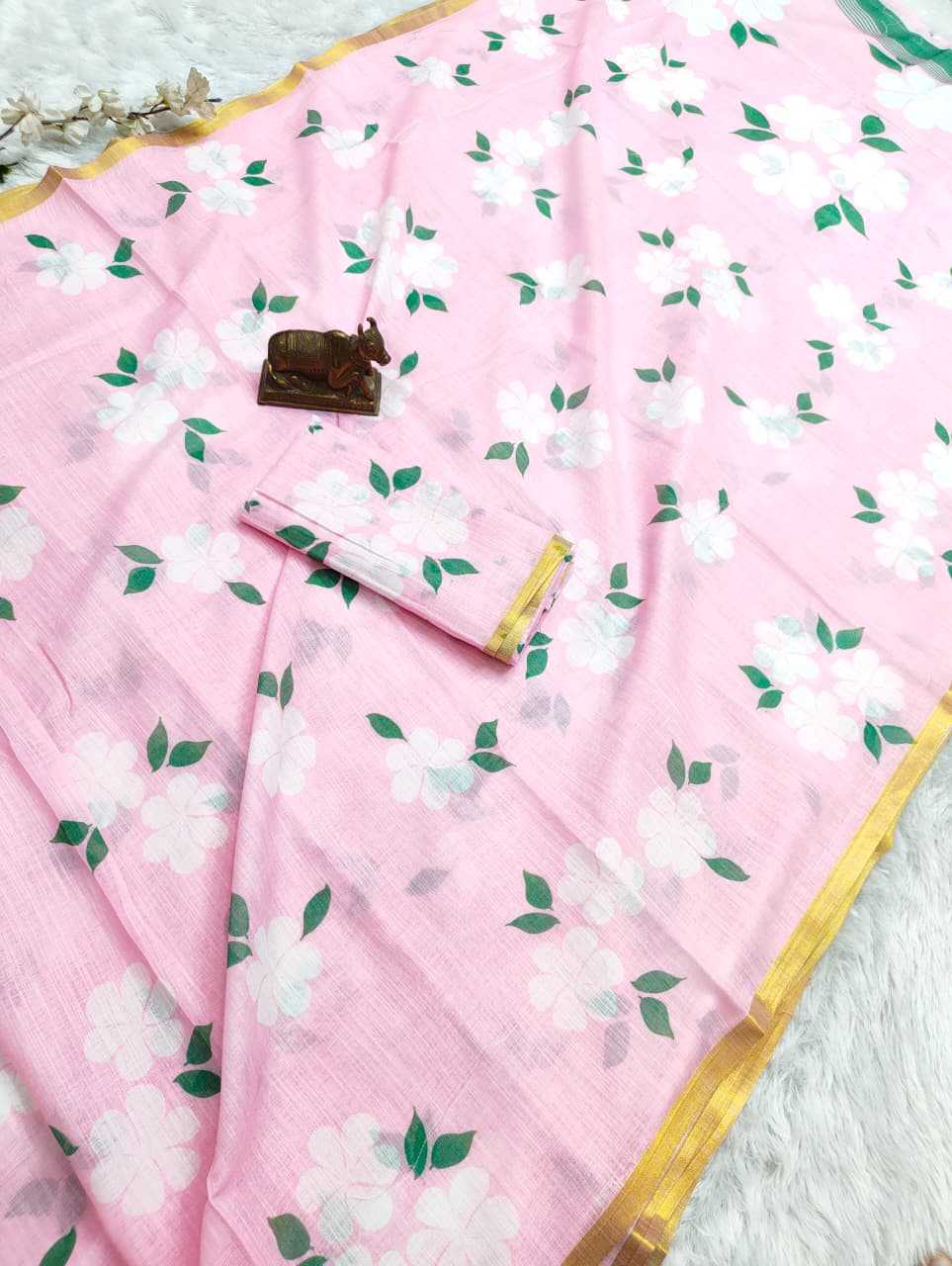 Linen Printed Saree