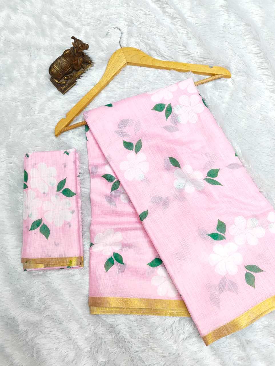 Linen Printed Saree