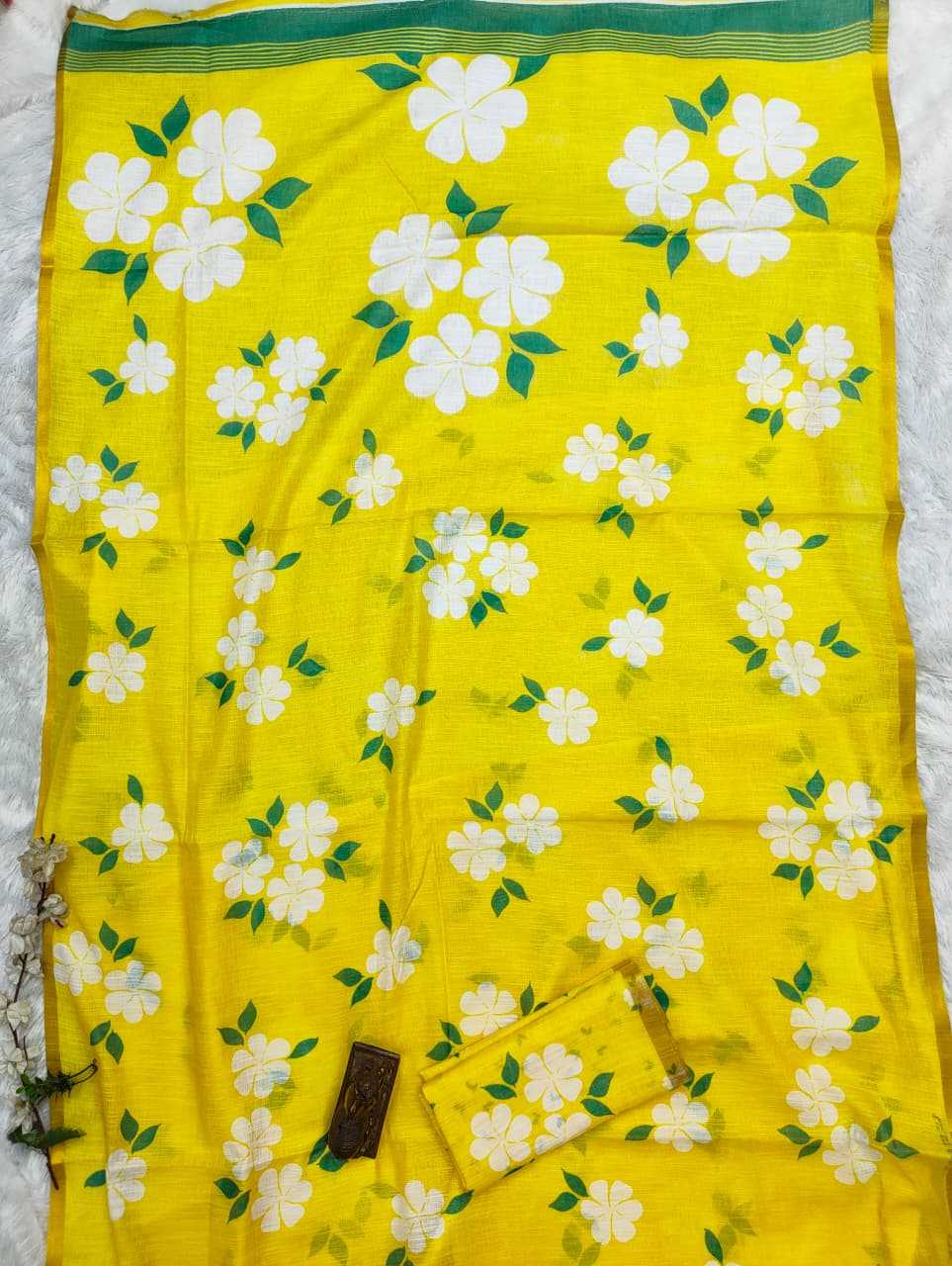 Linen Printed Saree