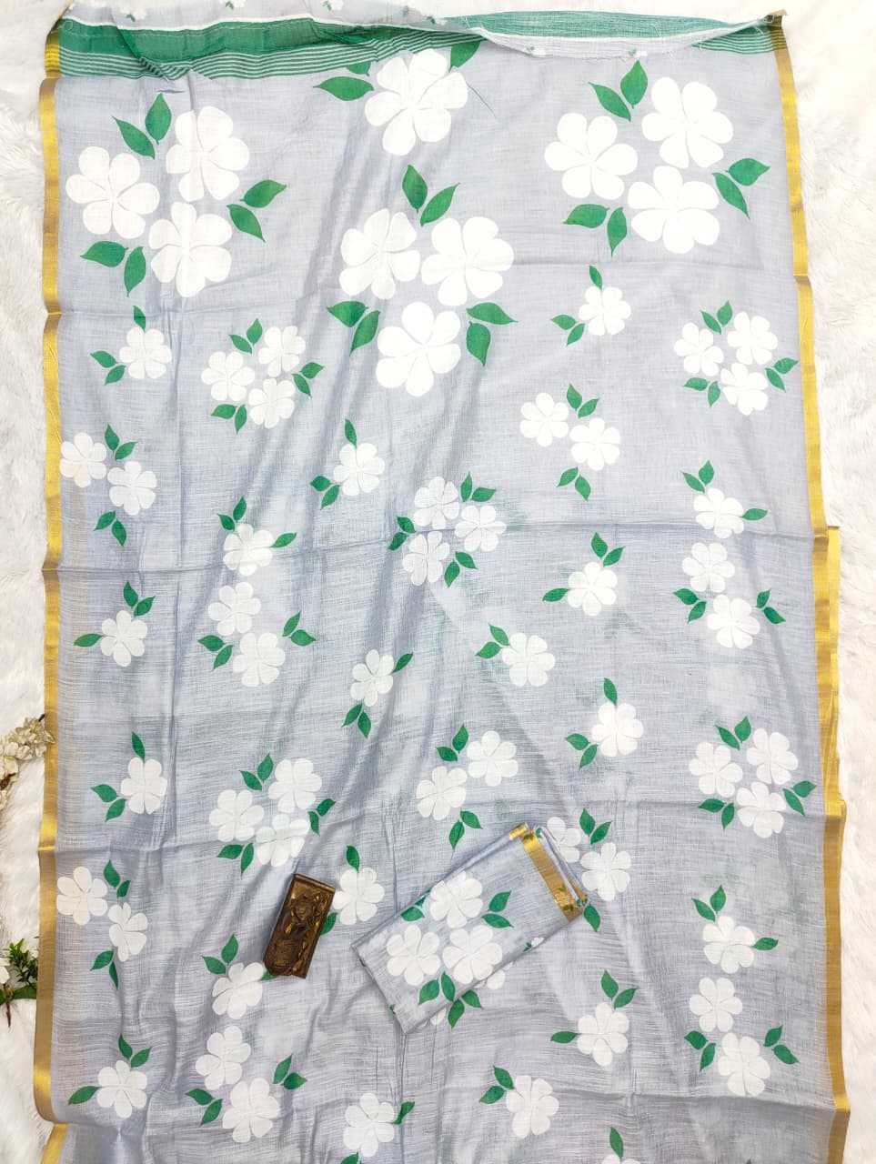 Linen Printed Saree