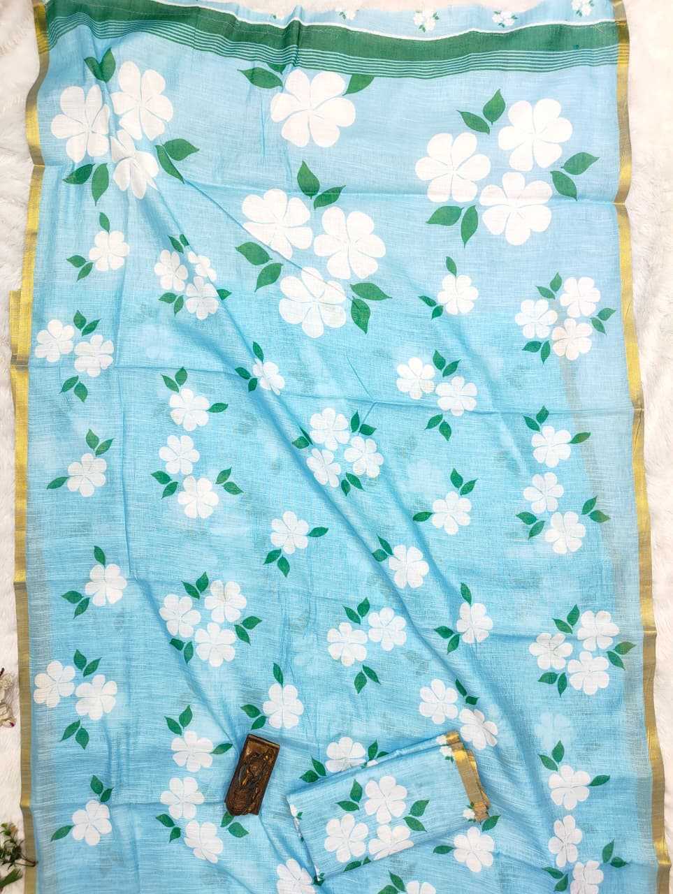 Linen Printed Saree