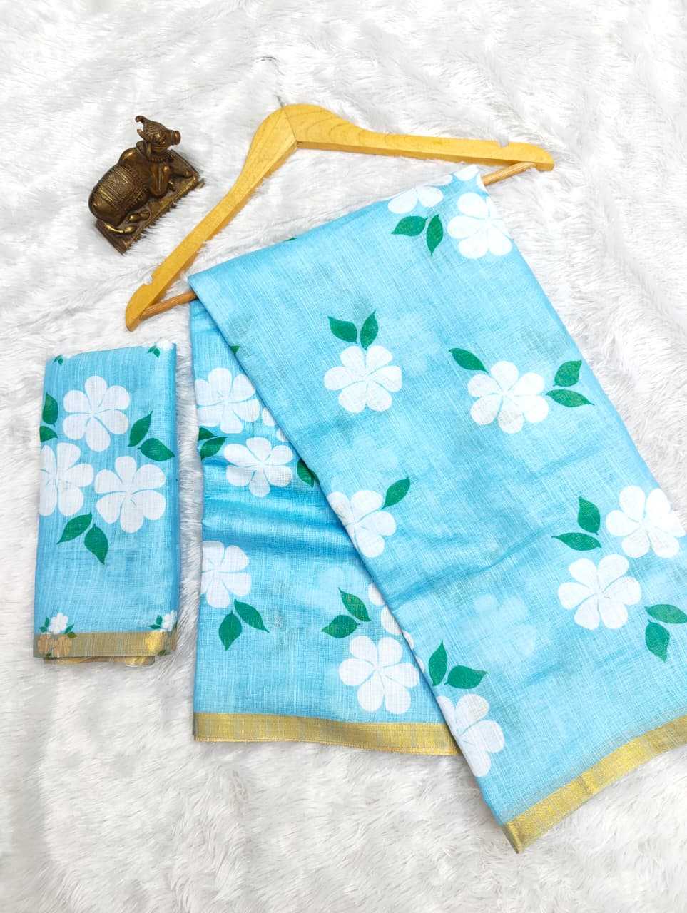 Linen Printed Saree