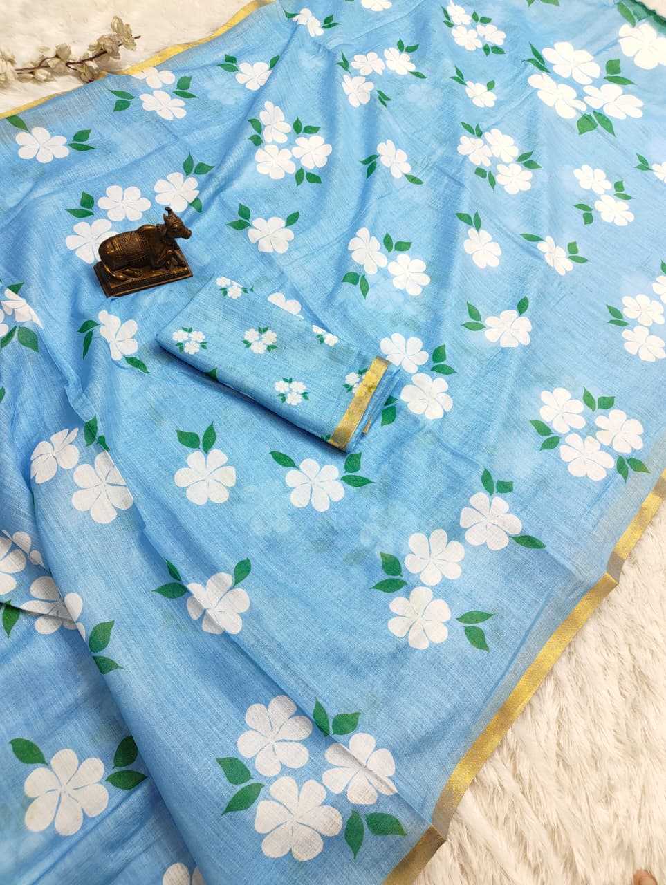Linen Printed Saree