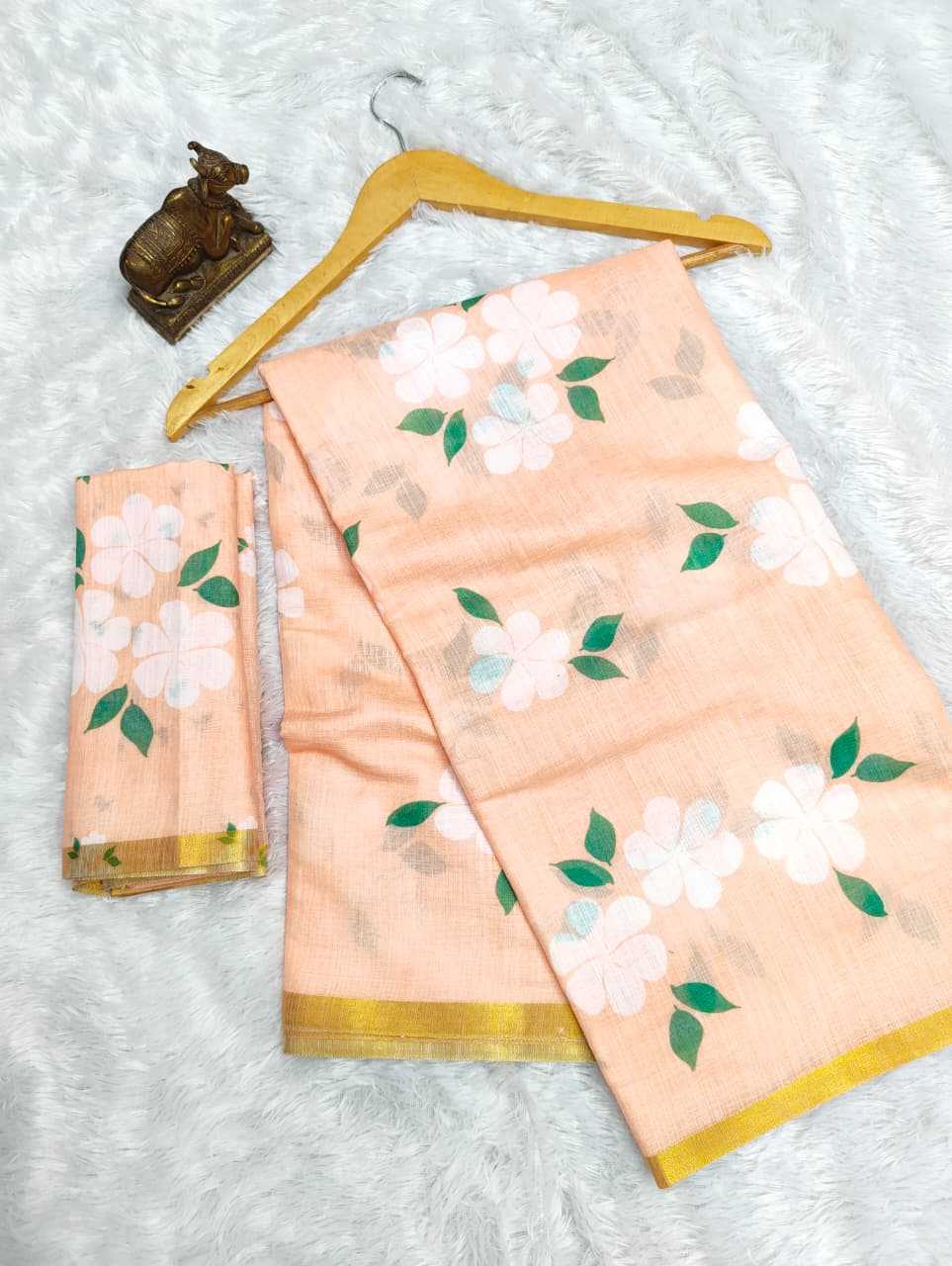 Linen Printed Saree