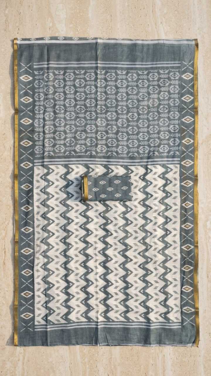 Linen Designer Saree