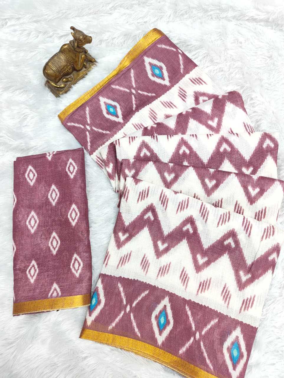 Linen Printed Saree