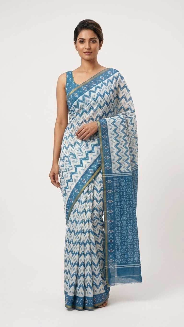Linen Printed Saree