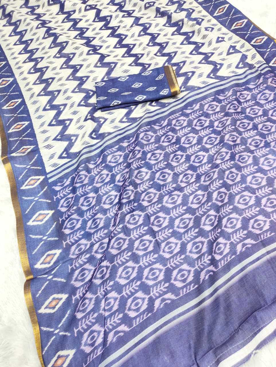 Linen Printed Saree