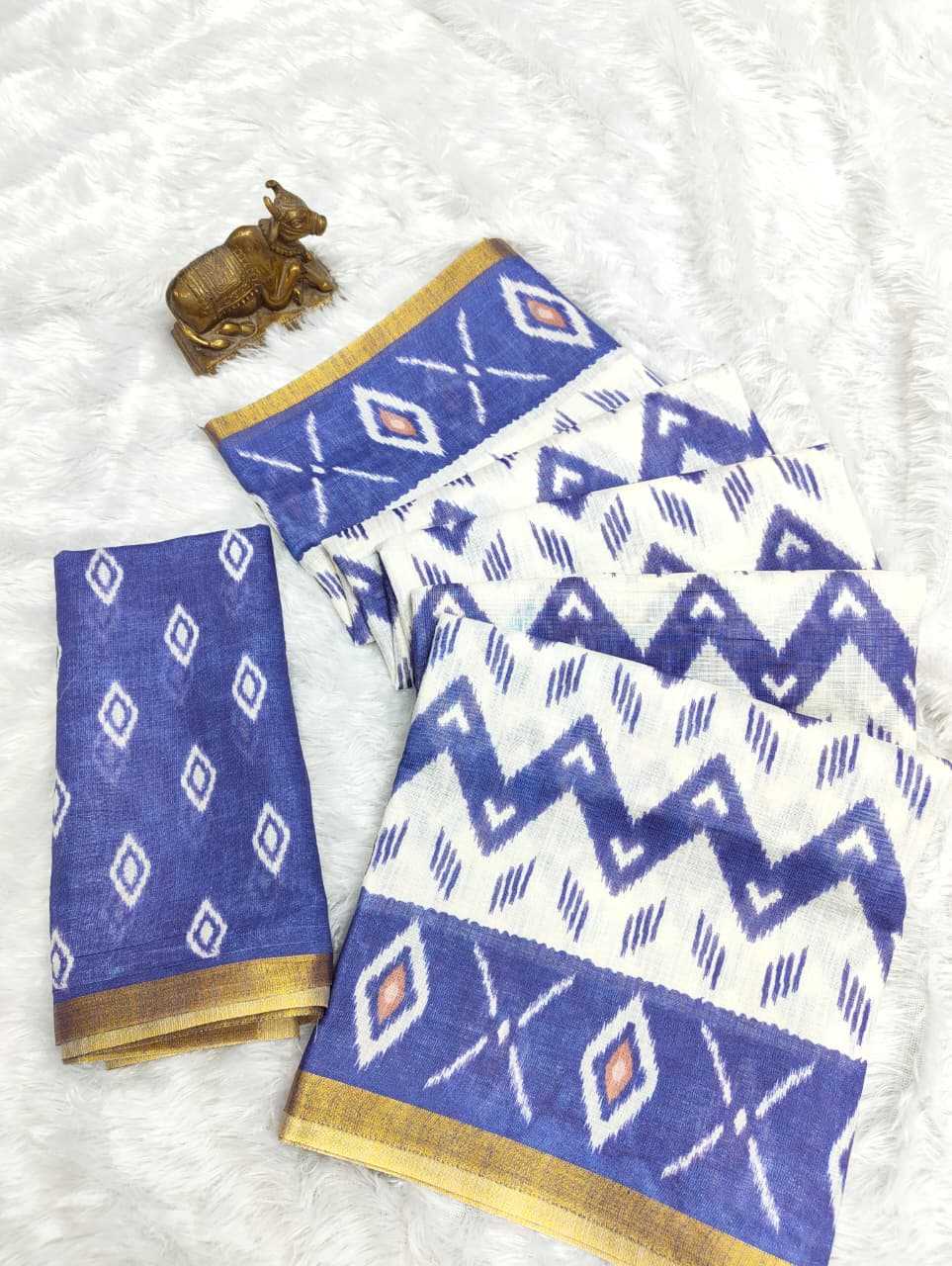 Linen Printed Saree