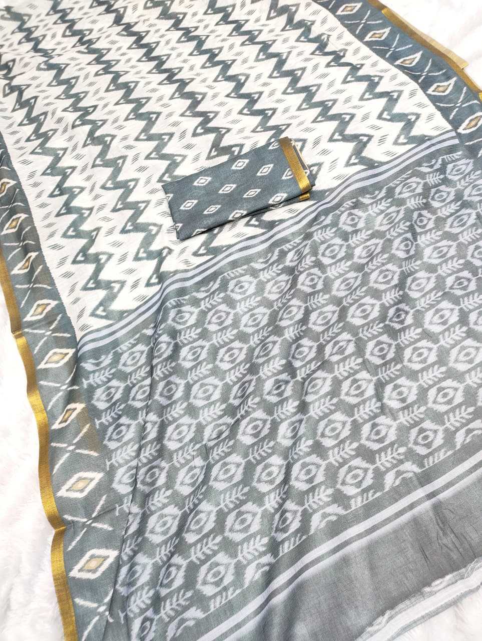 Linen Printed Saree