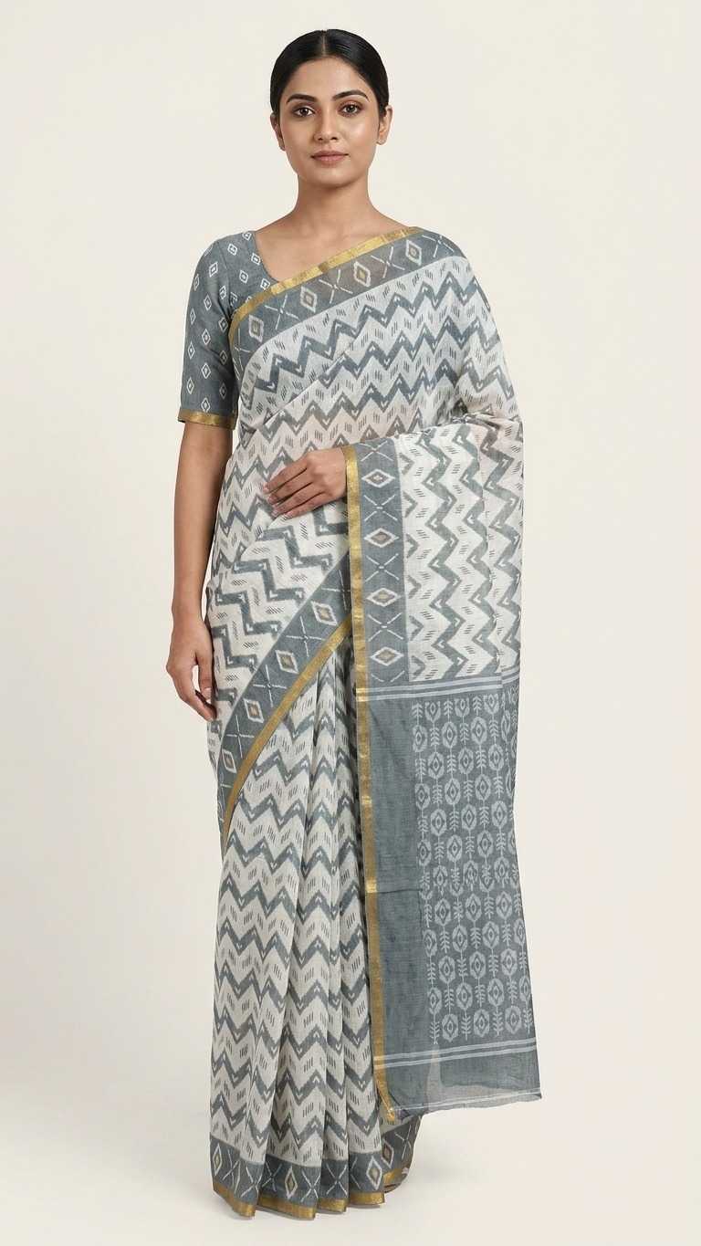 Linen Printed Saree