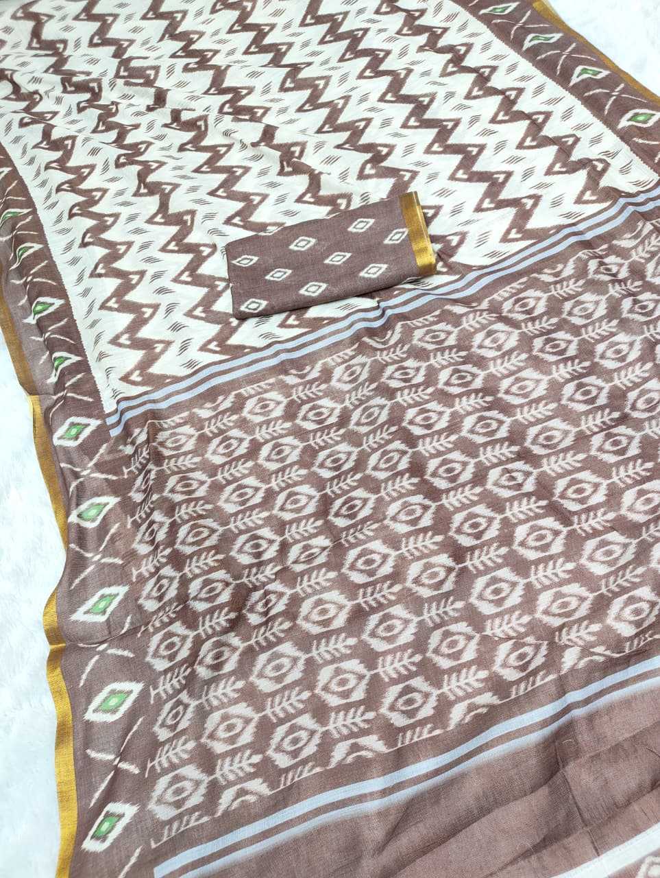 Linen Printed Saree