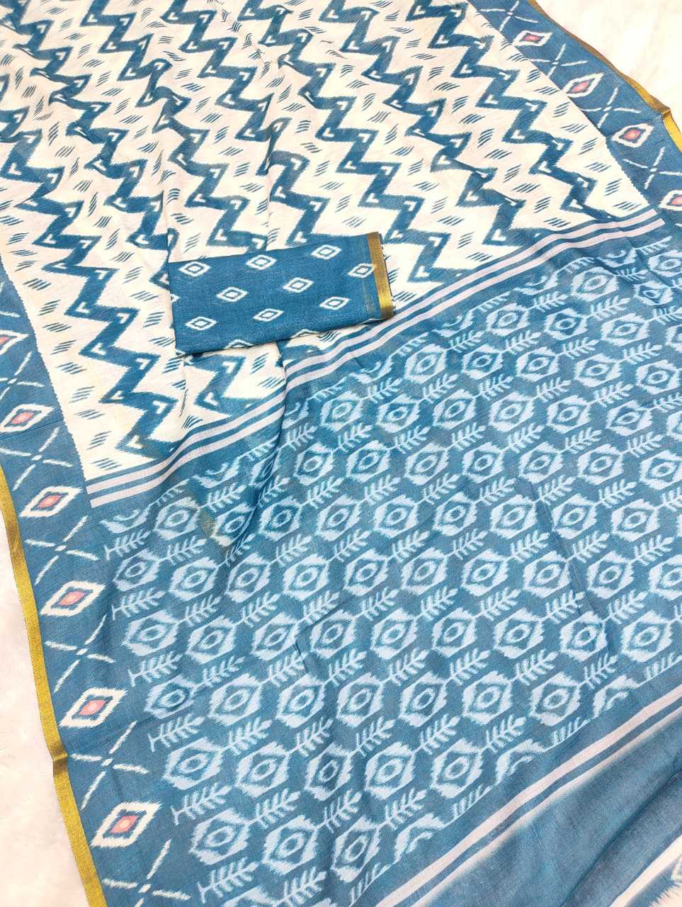 Linen Printed Saree