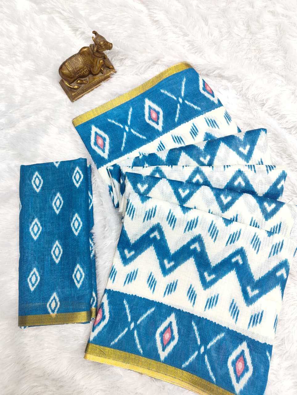 Linen Printed Saree