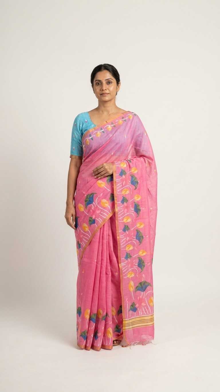 Linen Fancy Saree