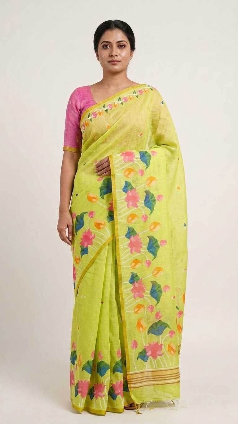 Linen Fancy Saree