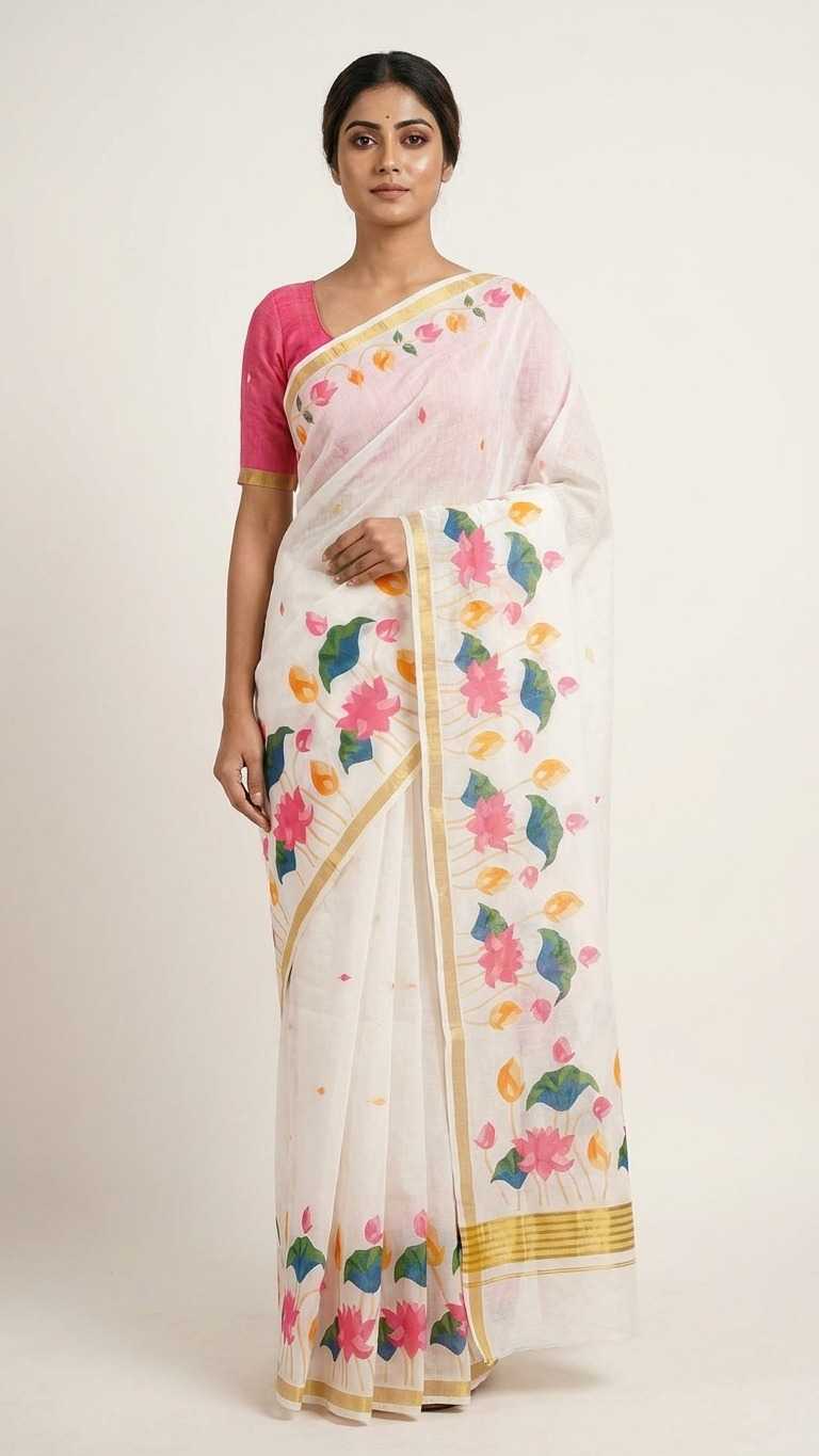 Linen Fancy Saree