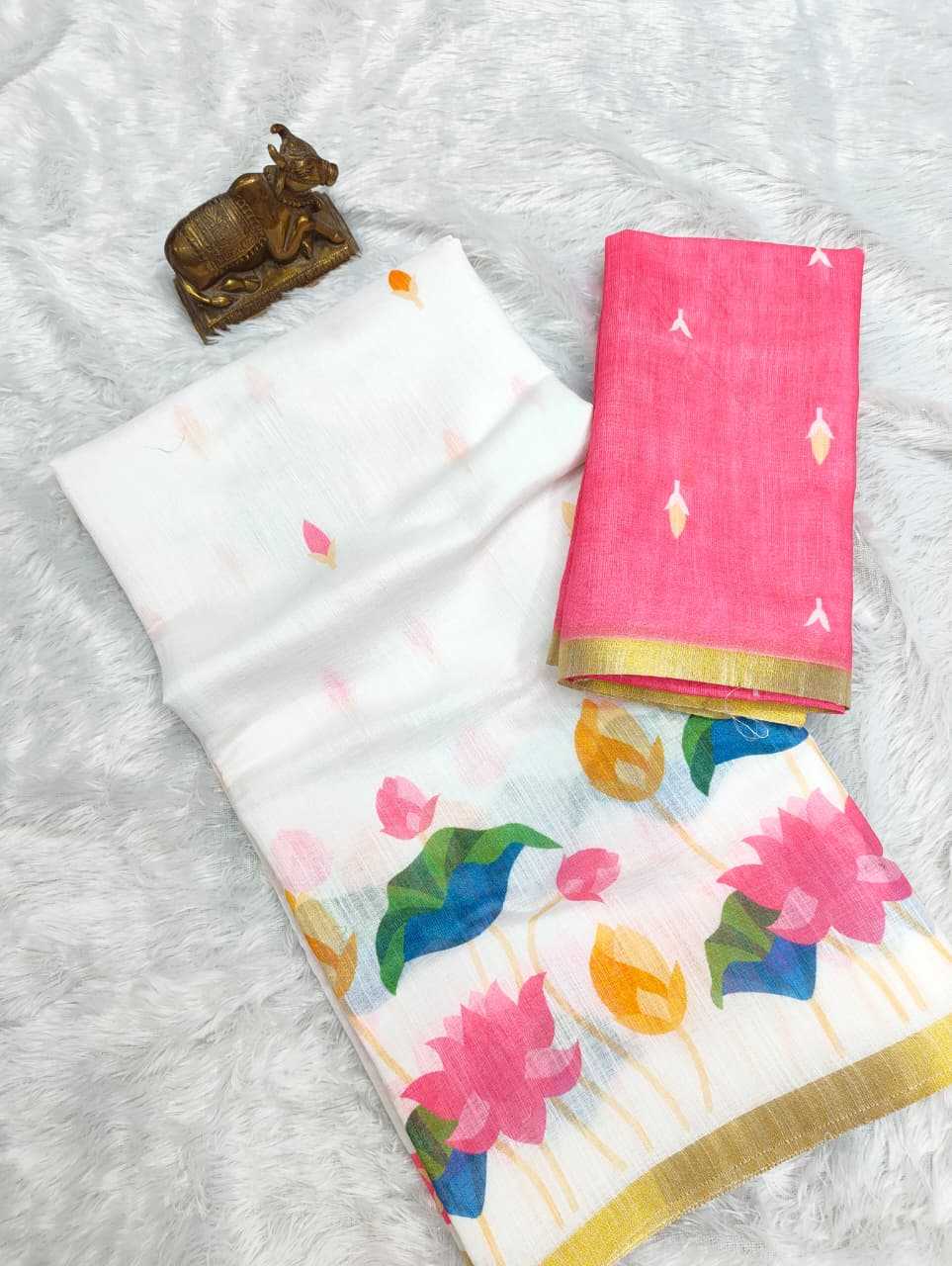 Linen Fancy Saree