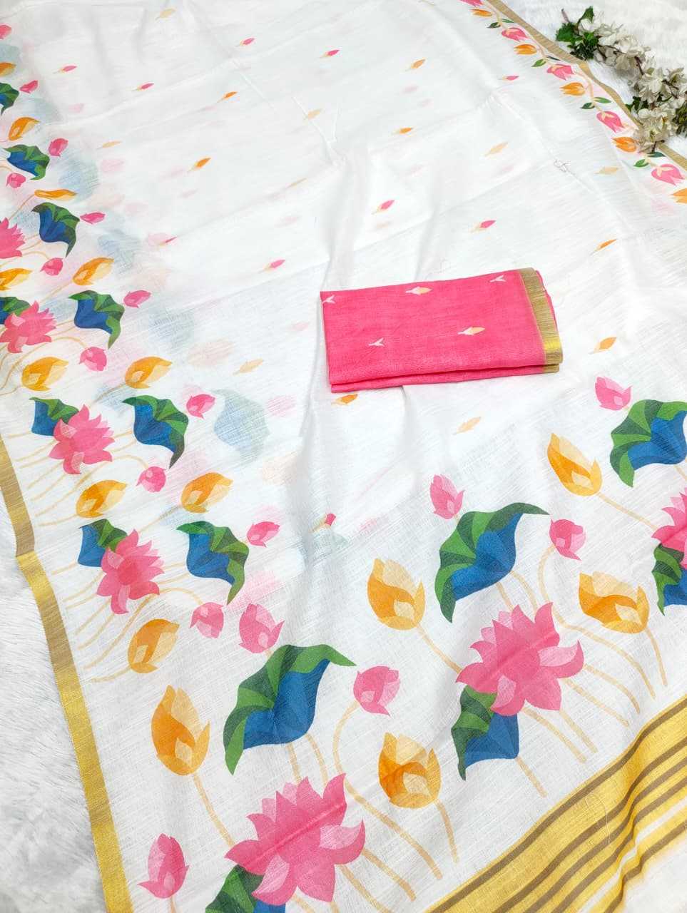Linen Fancy Saree